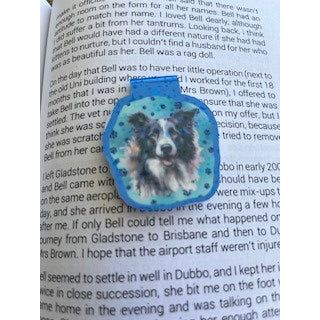Magnetic Bookmark Holographic Border Collie