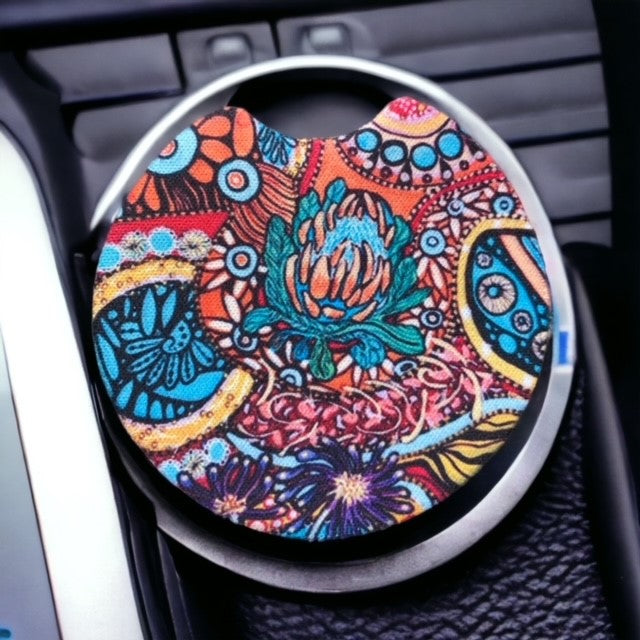 Car Cup Coaster Set of 2 Wildflower