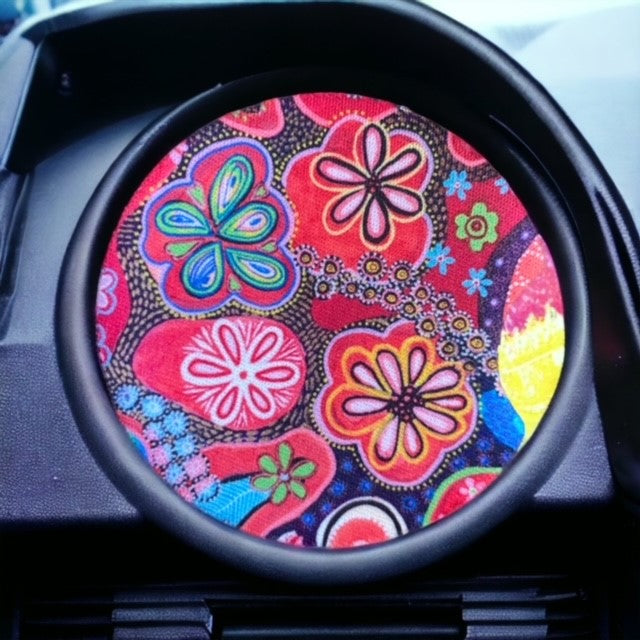 Car Cup Coaster Set of 2 Groovy