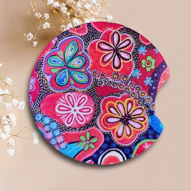 Car Cup Coaster Set of 2 Groovy