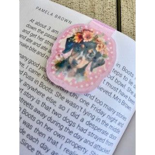 Magnetic Bookmark Holographic Dachshund 1