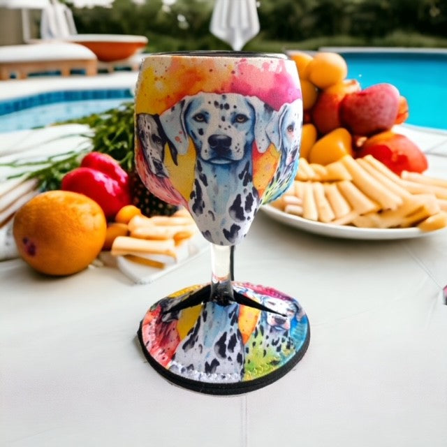 Wine Glass Cover Dalmation