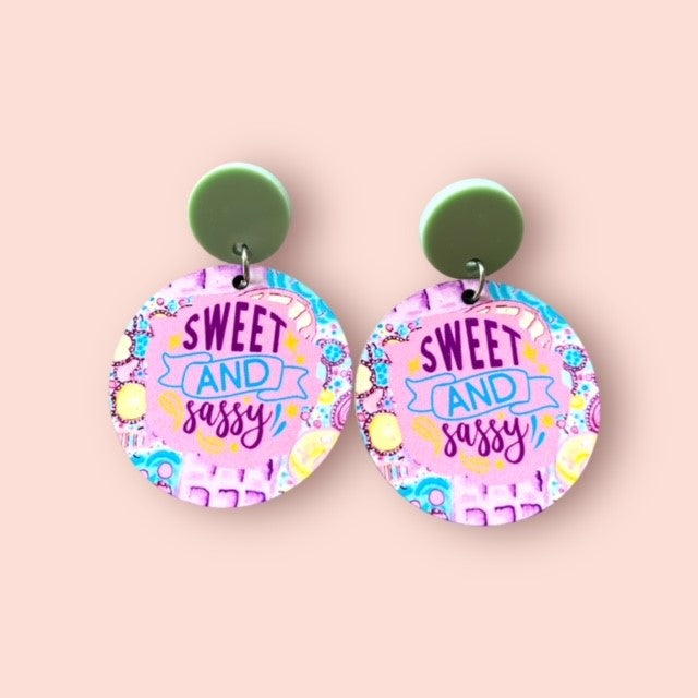 Earrings Wooden Sweet and Sassy