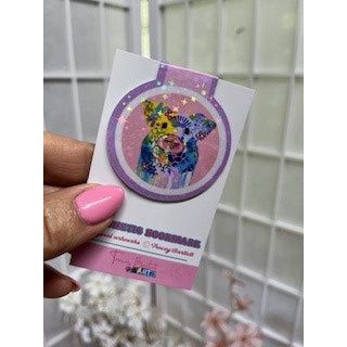 Magnetic Bookmark Holographic Pig