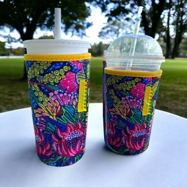 Iced Coffee Cover Wattle Reusable for Drinks